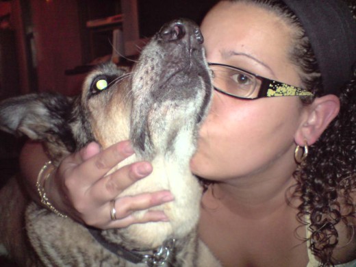 Laika y yo!!!! besito!!!!